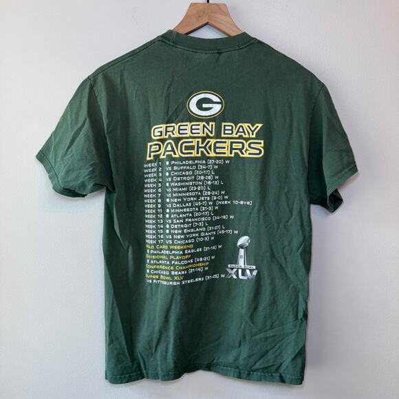 Port and Company Green Bay Packers Super Bowl Champions 2011 T-shirt Size Medium - Picture 5 of 6